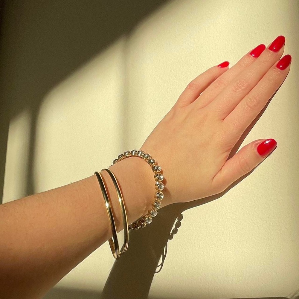 Gold Bangle Stack Bundle Of Three - image 1